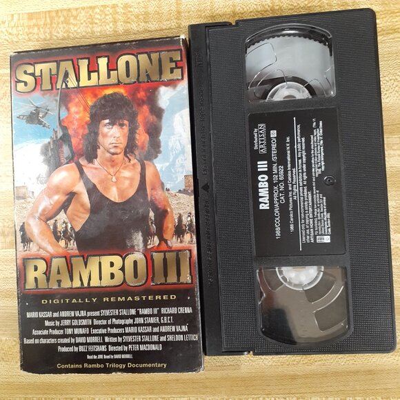 Rambo 3 1988 III VHS Digitally Remastered Peter MacDonald Stallone Cult Action - Picture 8 of 10